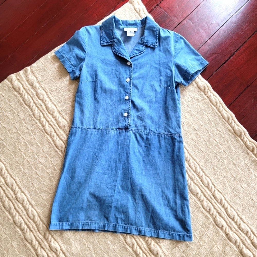 Talbots Light Blue Denim Mini Dress